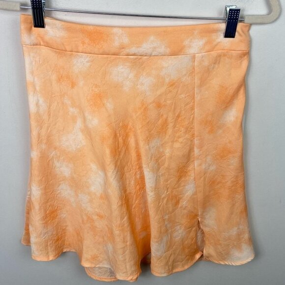 Nwt Free People Martine Flirt Tie Dye Mini Skirt Size 6 Peach New With Tags Boho - Picture 10 of 11